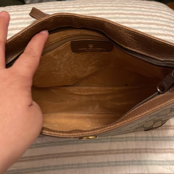 Gucci monogram logo shoulder handbag top zip vintage - Picture 4 of 15